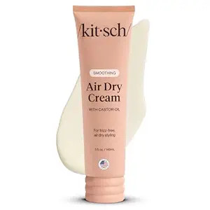 Kitsch Smoothing Air Dry Cream for Hair – Frizz Control Hair Care Product with Castor Oil & Coc... | Amazon (US)