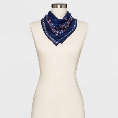 Women's Collection XIIX Americana Bandana Scarf - Navy | Target