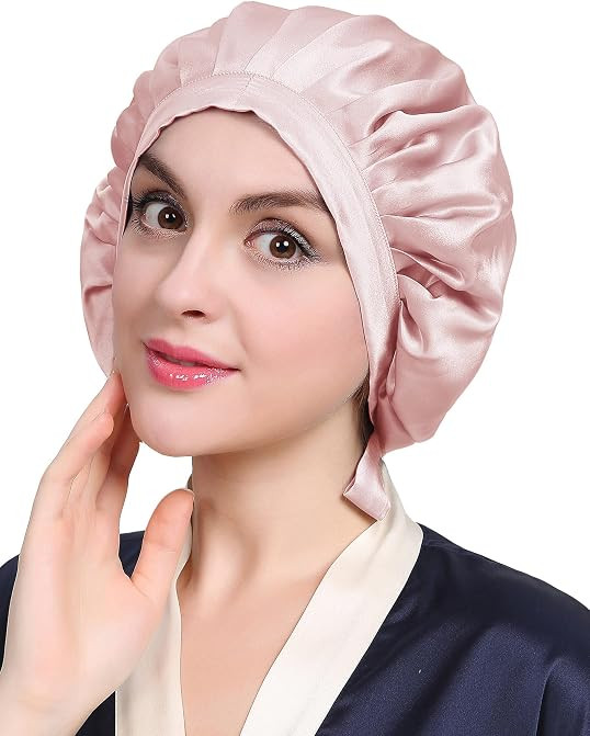 LilySilk 100% Maulbeerseide Schlafm\u00fctze Seidenhaube zum Schlafen Nachtm\u00fctze mit elastis... | Amazon (DE)