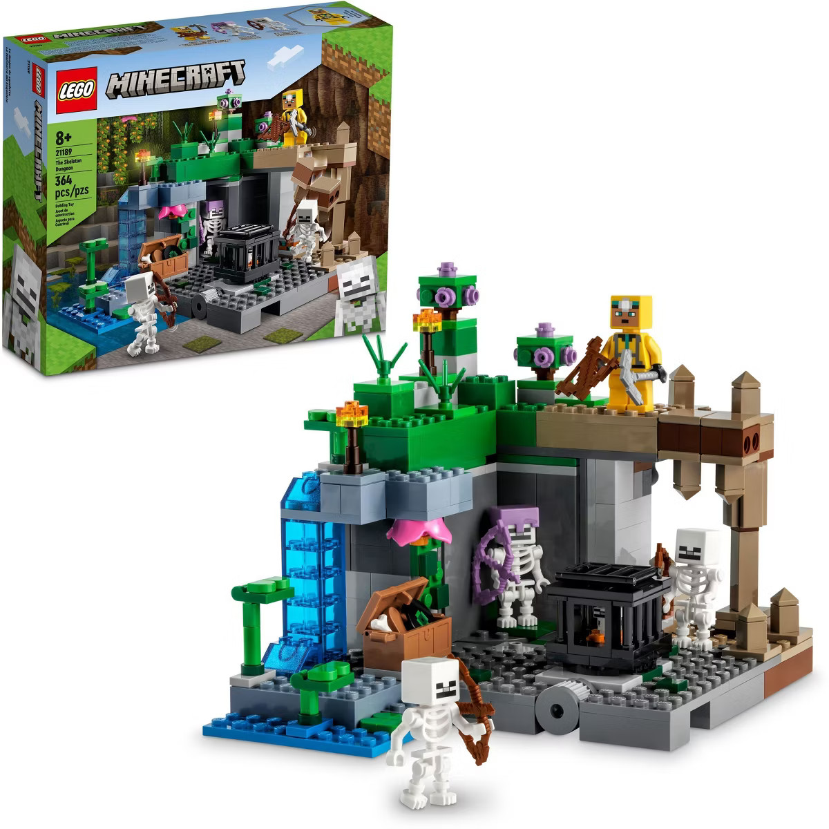 LEGO Minecraft The Skeleton Dungeon, Buildable Toy 21189 | Target