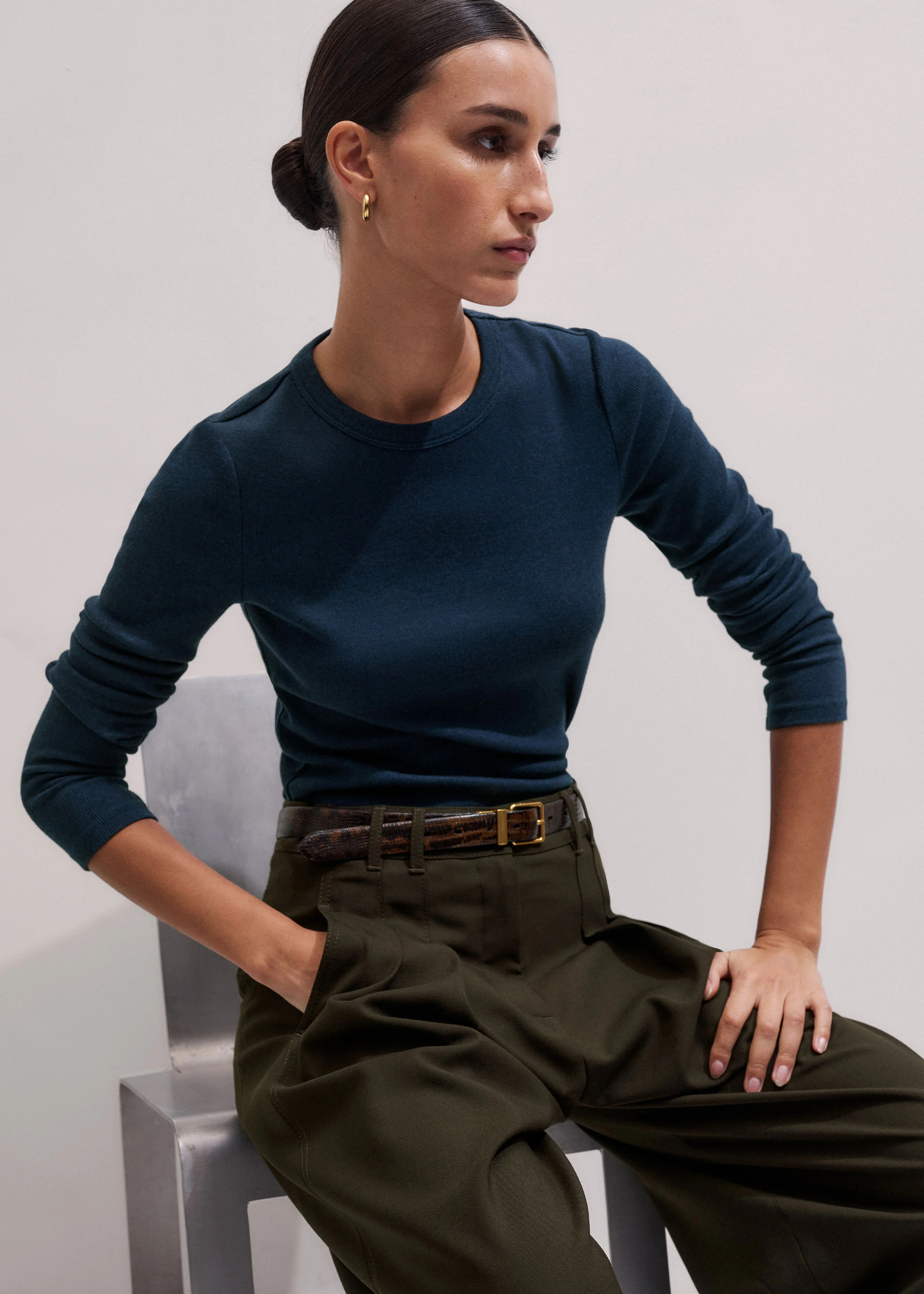 Perfect Basic Top Cotton Rib | ME+EM US