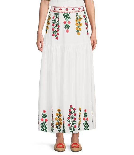 Antonio Melani x Jennifer Sumko Nicci Coordinating Floral Embroidered Voile Maxi Skirt | Dillard'... | Dillard's