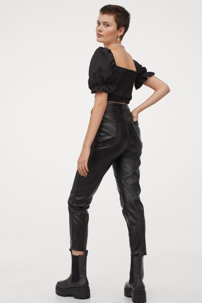 Puff-sleeved Cropped Top | H&M (US + CA)