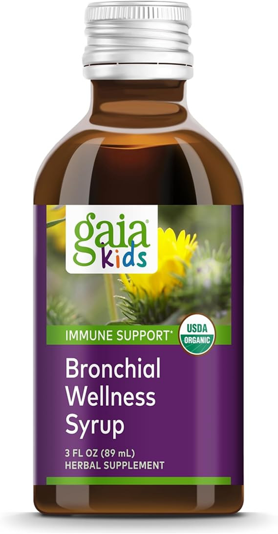 Gaia Kids Bronchial Wellness Syrup - Immune Support Supplement - Overall Throat & Lung Health Sup... | Amazon (US)