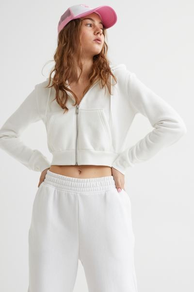 Short Hooded Sweatshirt Jacket | H&M (US + CA)
