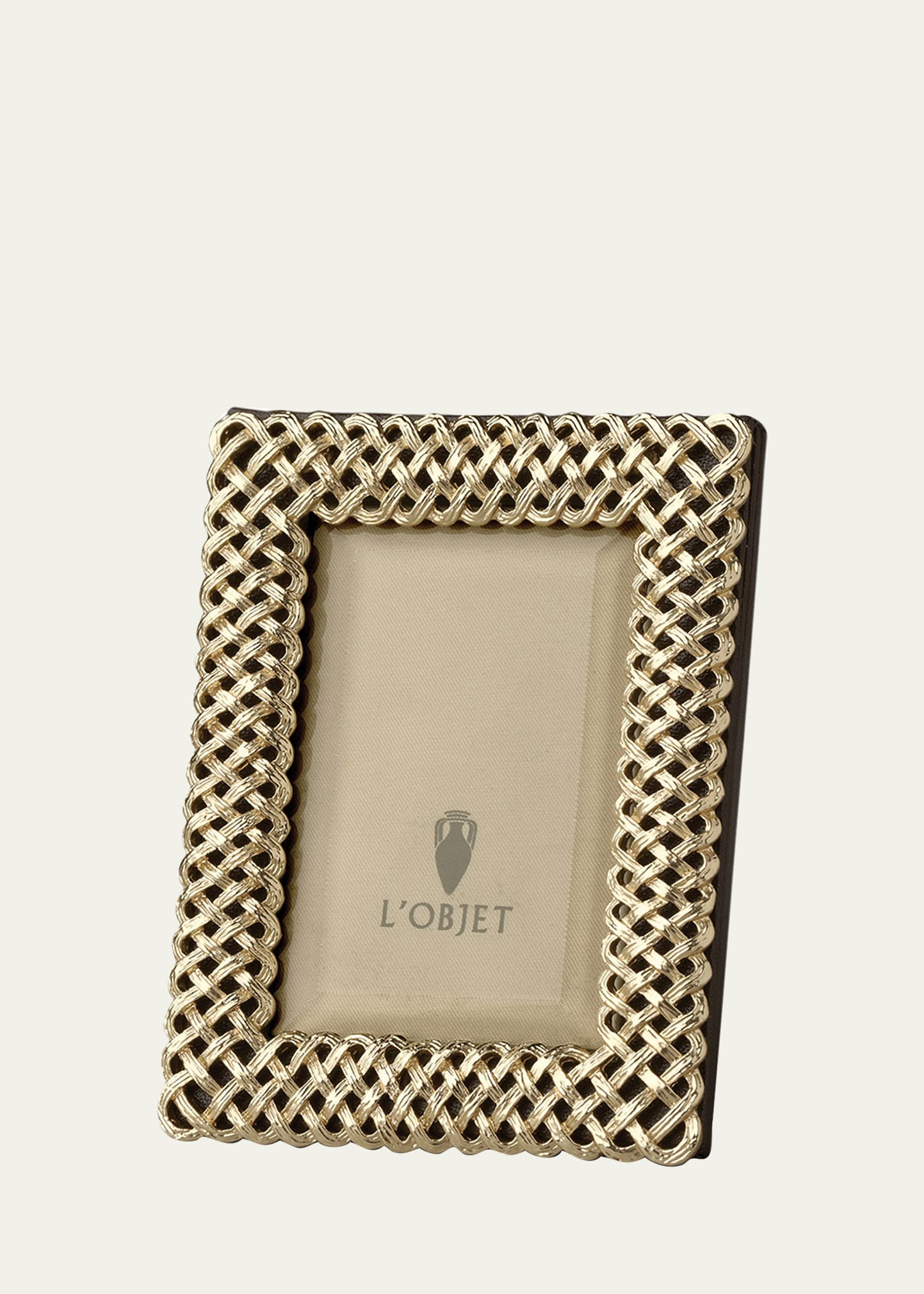 L'Objet 2x3 Gold Braid Frame | Bergdorf Goodman