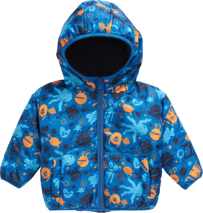 Reversible High Pile Fleece Hooded Jacket | Nordstrom