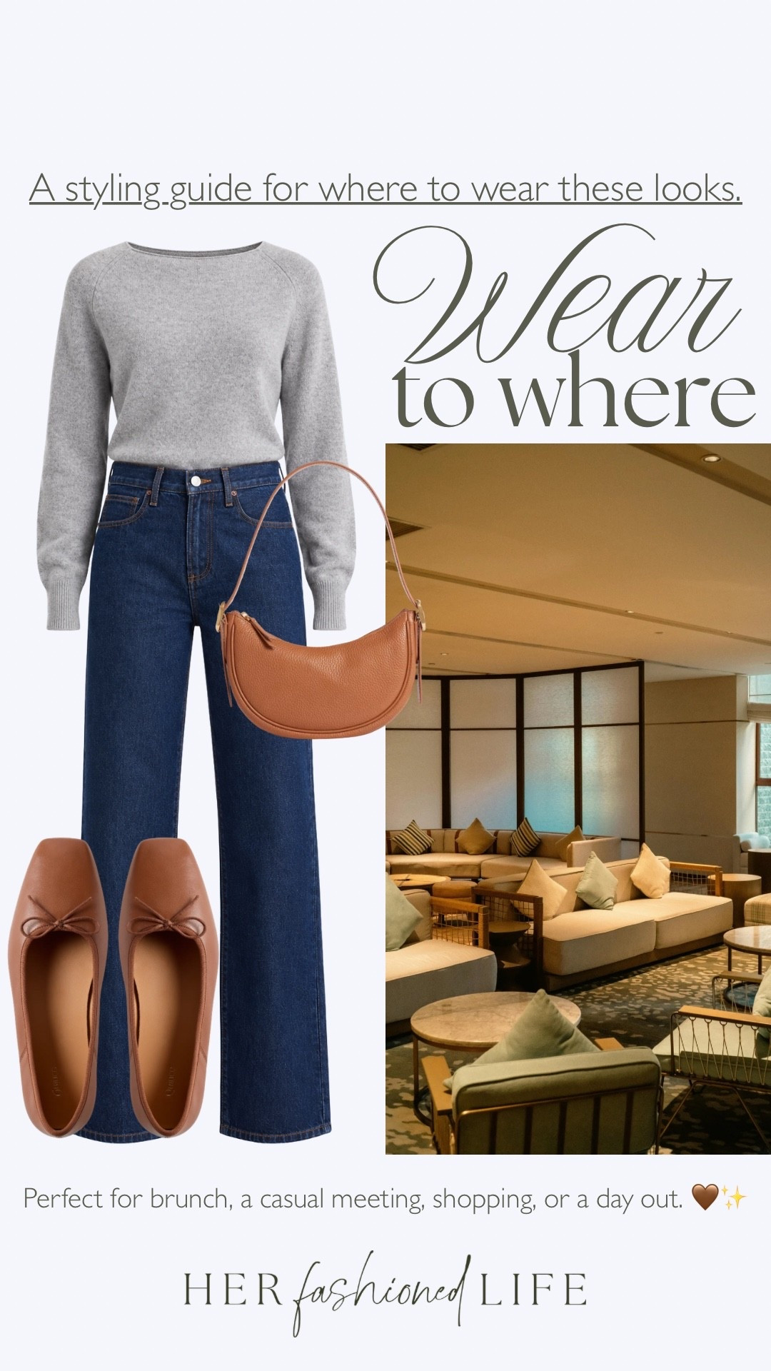 Perfect for a casual day out
-Bella Rigid Straight Jeans
-Cashmere Boatneck Sweater
-Square Toe Ballet Flat
-Mini Shoulder Bag

#LTKootd #LTKWorkwear #LTKTravel