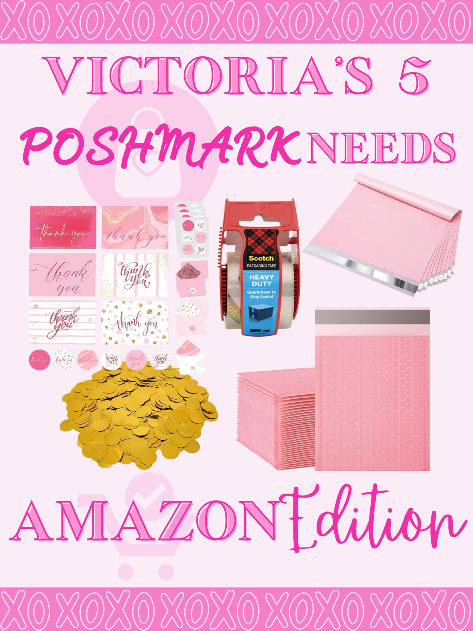 Spring cleaning means that I’ve joined Poshmark to sell some of my stuff! When shipping, I love to leave an extra sparkle for those receiving my items🩷🥰 here’s my 5 needs for a pretty pink package from Victoria✨

5 Needs
Poshmark
Packaging 
Lifestyle
Home Goods
Beauty
Style


#LTKSeasonal #LTKfindsunder50 #LTKhome