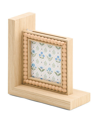 4x4 Beaded Bookend Beaded Tabletop Picture Frame | Wood | Marshalls