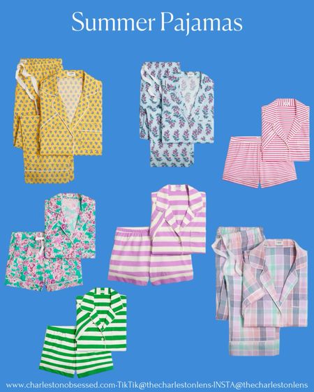Perfectly coastal pajama sets for Spring and summer. Also would be great bridesmaids gifts or a graduation gift. 

#LTKGiftGuide #LTKhome #LTKfindsunder100