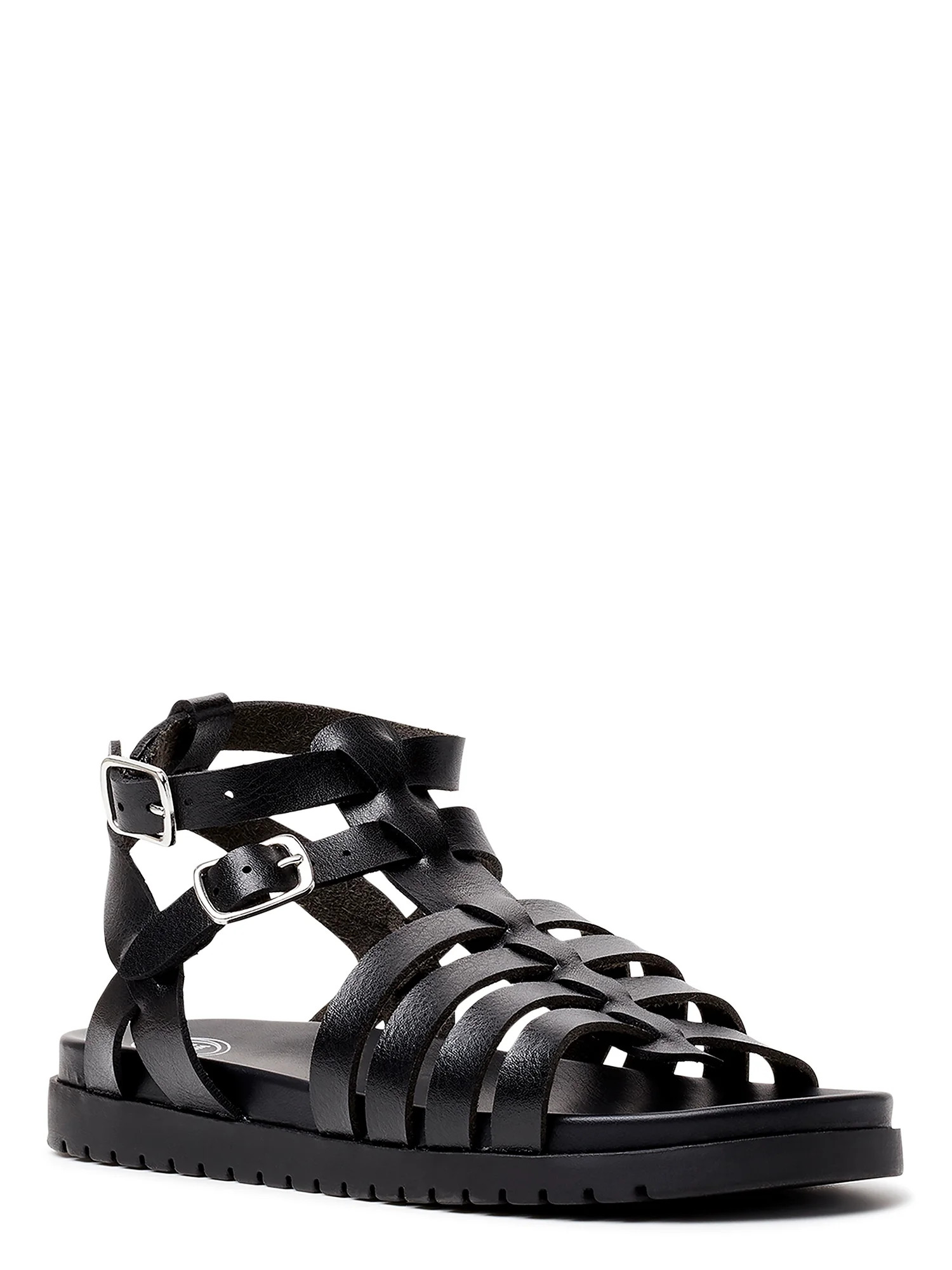 Wonder Nation Little & Big Girls Gladiator Sandals, Sizes 13-5 | Walmart (US)