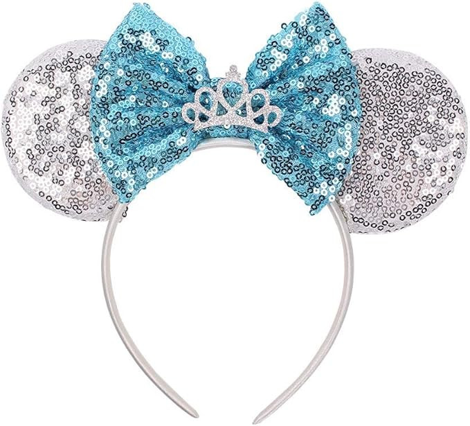 YanJie Mouse Ears Bow Headbands, Glitter Party Princess Decoration Cosplay Costume for Girls & Wo... | Amazon (US)