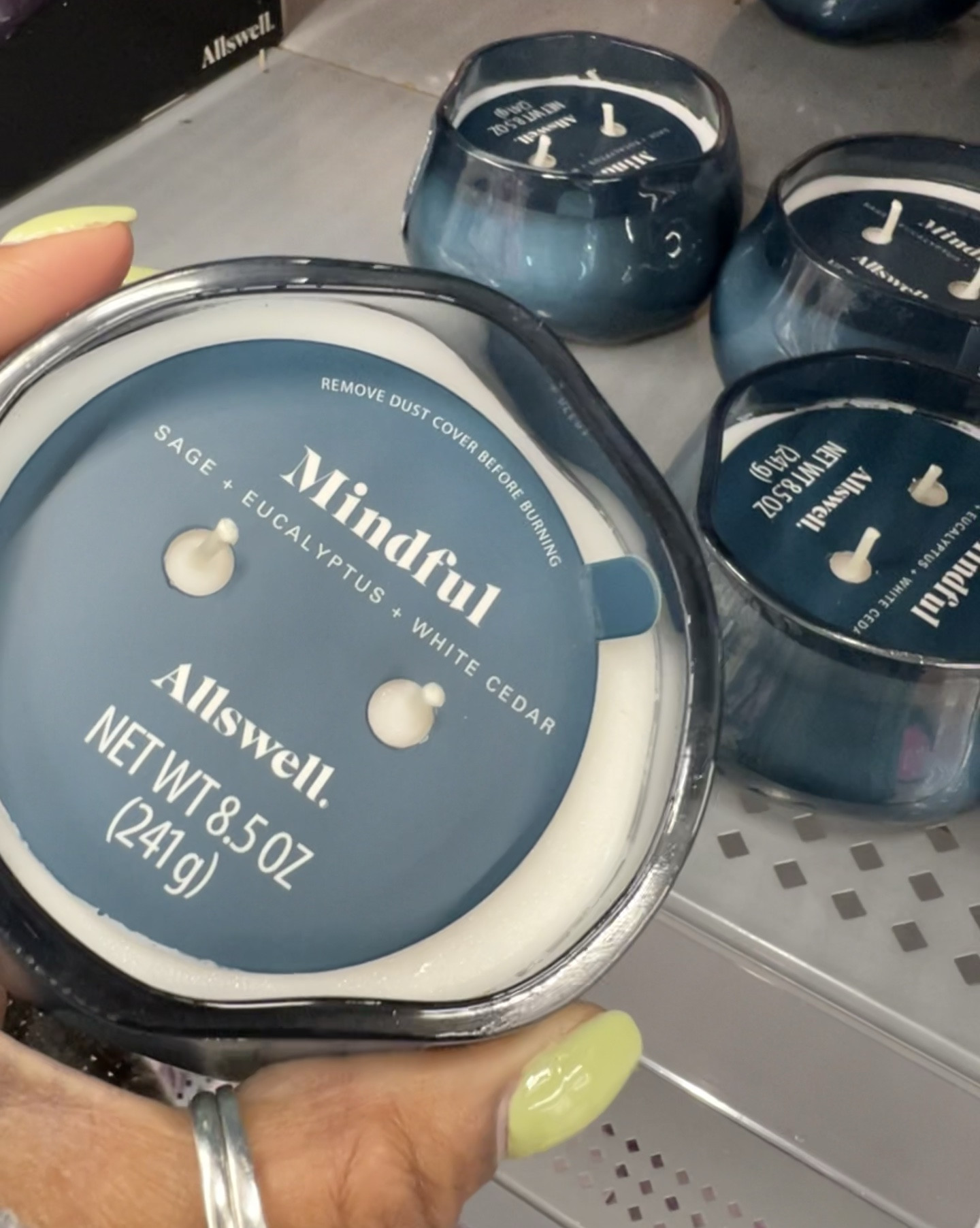 Run, don’t walk for these Allswell candles. 🤍 They’re the definition of self-care, clean, pretty, and the scent is soft, calm, and very spa-like. They burn beautifully, fill the room without overpowering, and feel way more luxurious than the price. Bonus: they’re only around for a limited time, so if you love a good candle… grab them while you can.

#LTKHome #LTKSeasonal #LTKselfcare