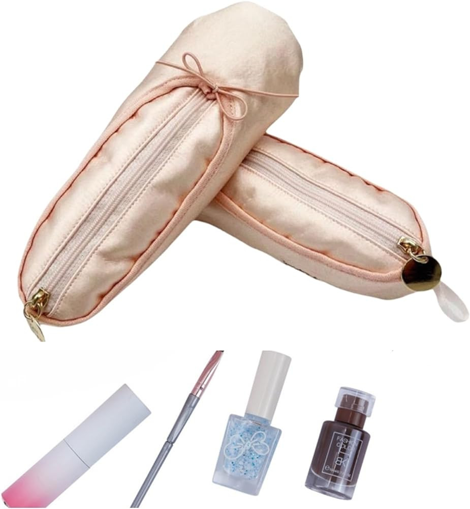 Ballet Dance Shoe Makeup Bag For Little Girls, Ballerina Slipper Makeup Pouch Bag, Ballet Pointe ... | Amazon (US)