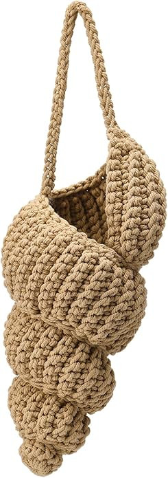 Handwoven Seashell Bag Shell Purse Women 12'' Crochet Summer Beach Bag Boho Clutch Purses Crossbo... | Amazon (US)