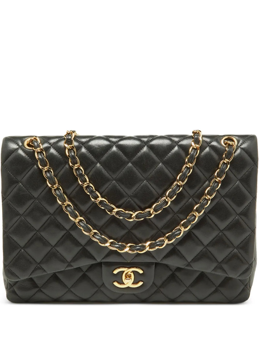CHANEL Pre-Owned Timeless Jumbo Classic Flap shoulder bag - Black | Farfetch Global
