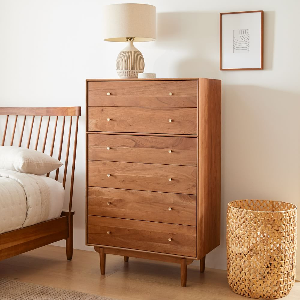 Keira Solid Wood 6-Drawer Dresser (34") | West Elm (US)