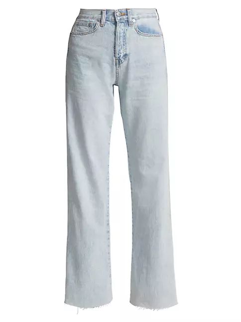 Taylor High-Rise Stretch Wide-Leg Jeans | Saks Fifth Avenue