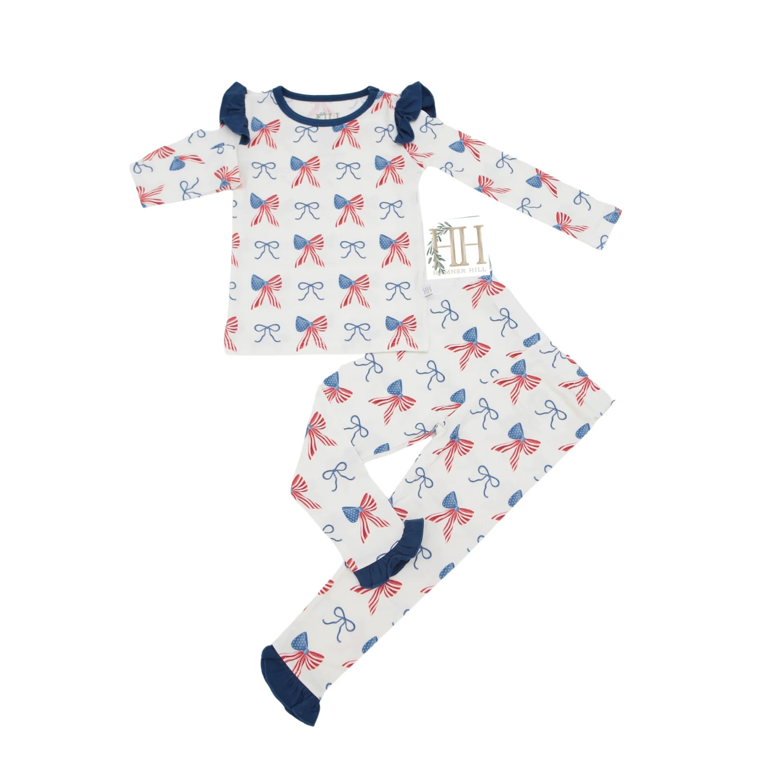 American Bow Ruffle Loungewear Set | Hamner Hill