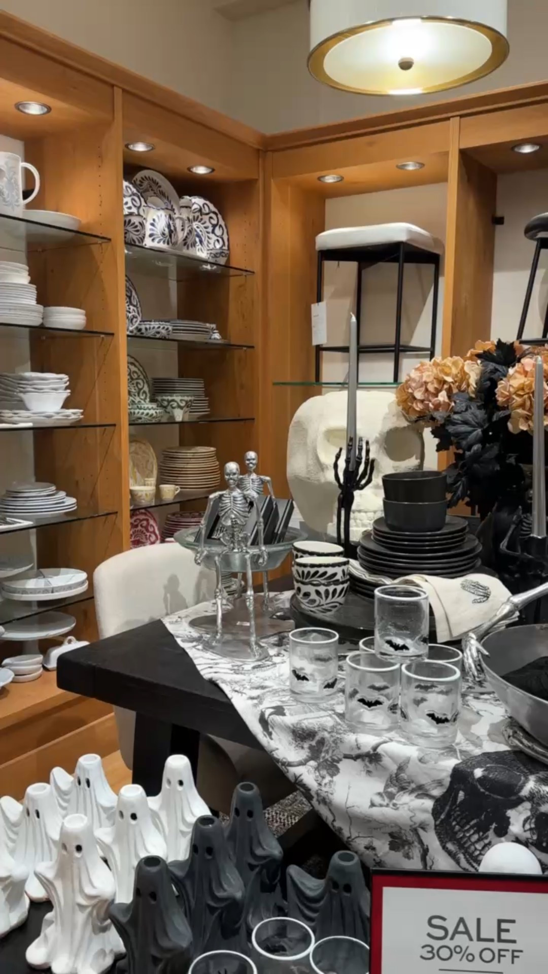 Pottery Barn Halloween never misses 🎃👻 From skeleton drinkware to ghostly figurines and moody tablescapes, they’ve got everything to set the perfect spooky (but chic!) vibe. And the best part? Their Halloween collection is on sale right now—time to stock up!

#PotteryBarn #HalloweenDecor #SpookySeason #TablescapeInspo #FallDecor #HalloweenSale