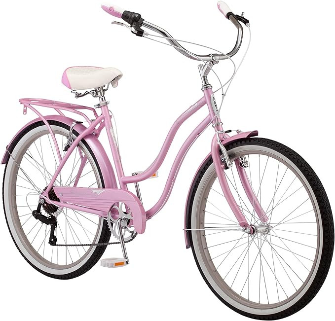 Schwinn Perla Women's Cruiser Bicycle, Featuring 18-Inch Step-Through Steel Frame and 7-Speed Dri... | Amazon (US)