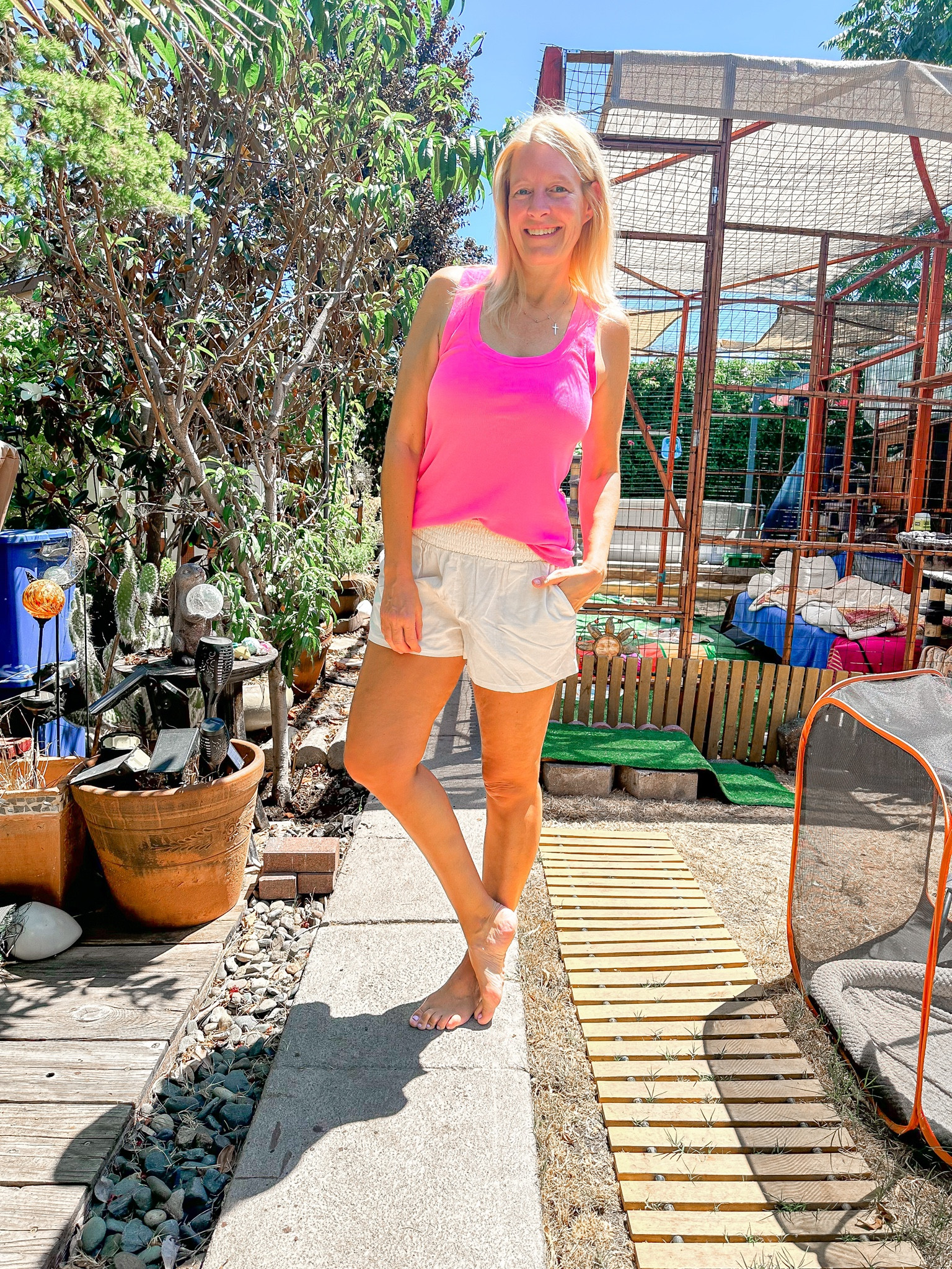 Perfect summer look! Loose fitted shorts with a bright tank top  

both are tts! 



#LTKSeasonal #LTKstyletip #LTKFind