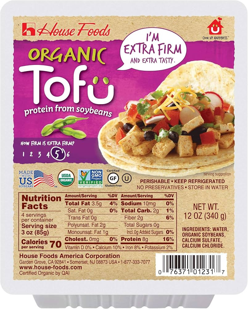 House Foods, Organic Extra-firm Tofu, 12 oz | Amazon (US)