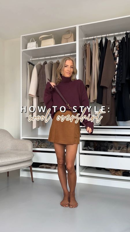 This wool overshirt is SO GOOD. I love the mixture of camel and burgundy. It gives this super rich warm color/glow, just what you need to beat the winter blues! Wearing the overshirt in size 36, skirt xxs, jumper in m. Don’t forget there’s a 20 % discount on an item of your choice at the Dutch h&m so you might just get lucky picking the wool overshirt.

Read the size guide/size reviews to pick the right size.

Leave a 🖤 to favorite this post and come back later to shop

Arket jumper, burgundy jumper, wool overcoat, wool overshirt, camel jacket, camel mini skirt, mango, date outfit, date look, burgundy boots, overknee boots 

#LTKstyletip #LTKSeasonal #LTKeurope
