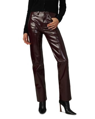 Joe's Jeans The Patent High Rise Faux Leather Jeans in Bordeaux  | Bloomingdale's Women | Bloomingdale's (US)