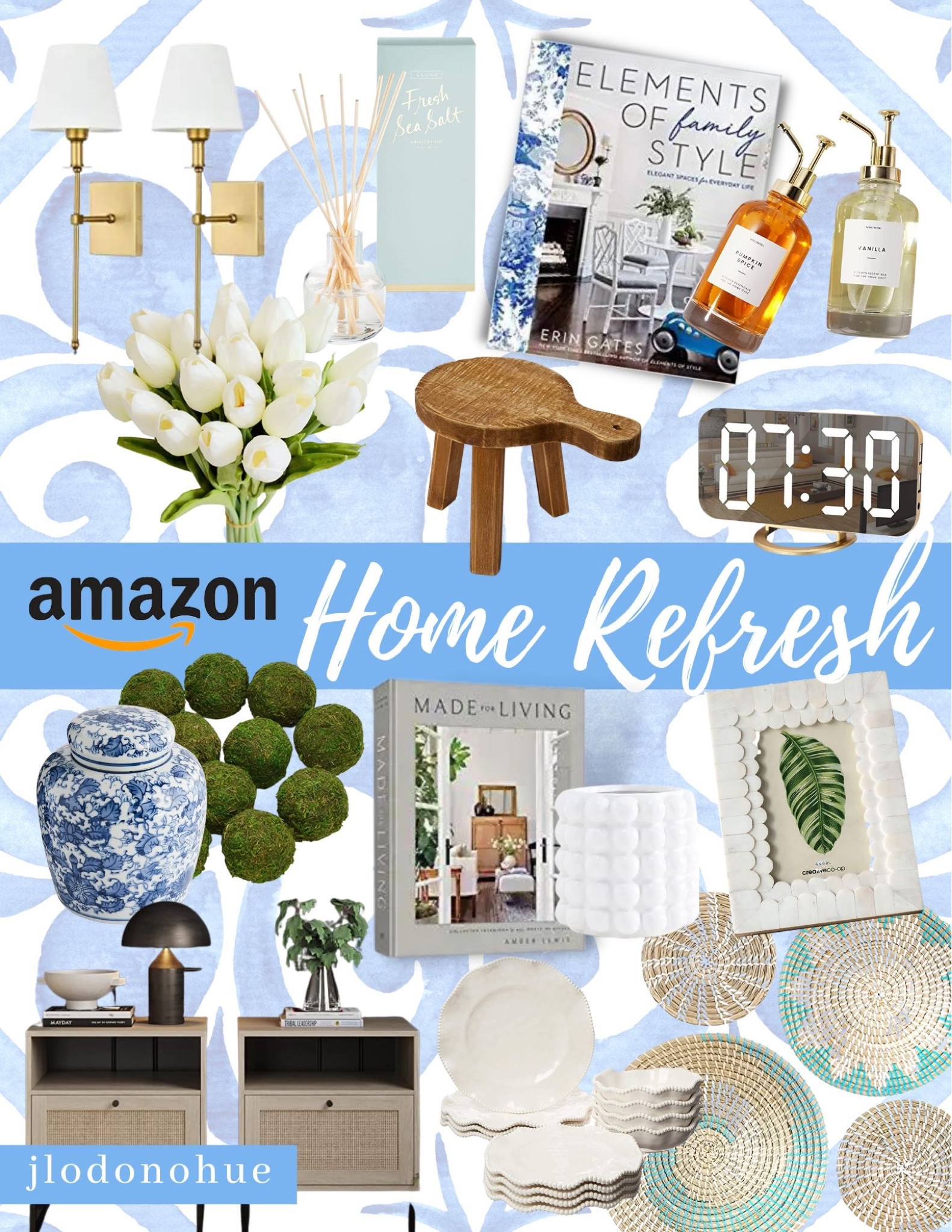 Amazon home refresh! I am loving this classic, coastal vibe! So many beautiful things and lots of it is on sale!! #amazon #amazonhome #homerefresh 

#LTKhome #LTKsalealert #LTKSeasonal