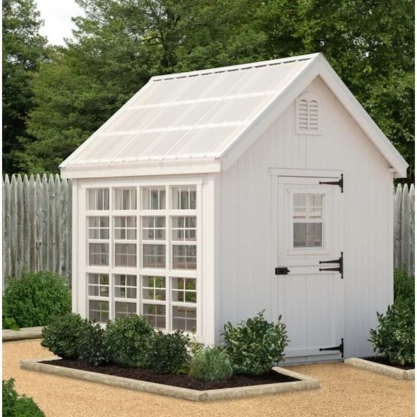 Colonial Gable 8 Ft. W x 12 Ft. D Hobby Greenhouse | Wayfair North America