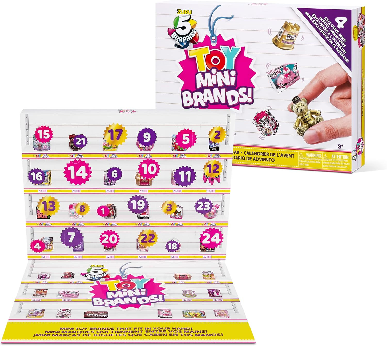 Mini Brands Toys Limited Edition Advent Calendar by ZURU - 24 Day Advent Calendar 2023, Includes ... | Amazon (US)
