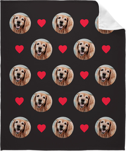 Loved Floating Faces Fleece Photo Blanket | Shutterfly