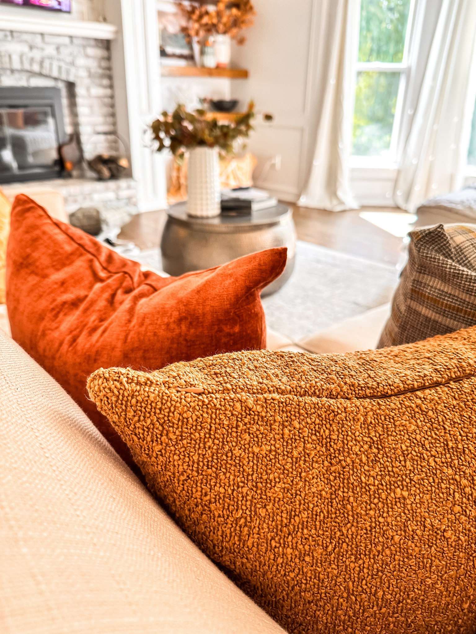 I love how simple and inexpensive it can be to switch out pillow covers each season. Instant touch of coziness in your home! 🤎

#LTKHome #LTKSeasonal