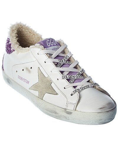 Superstar Leather & Glitter Sneaker | Gilt