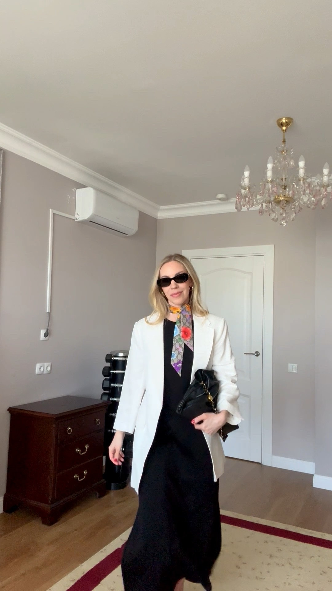 Summer date night, business casual, maxi dress, white blazer, silk scarf, style over 40

#LTKWorkwear #LTKOver40 #LTKgrwm