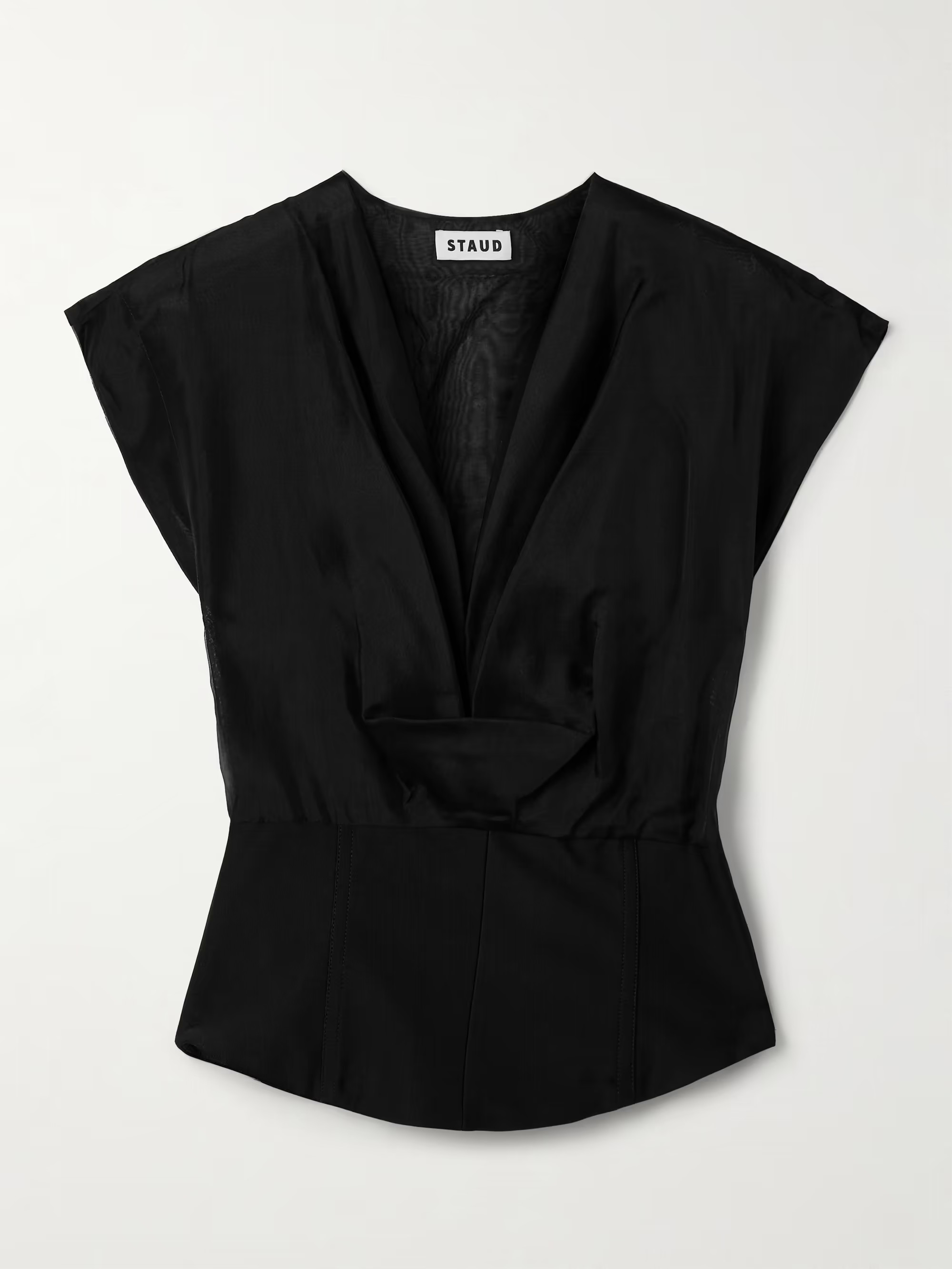 Pinnacle silk-organza and faille top | NET-A-PORTER (US)