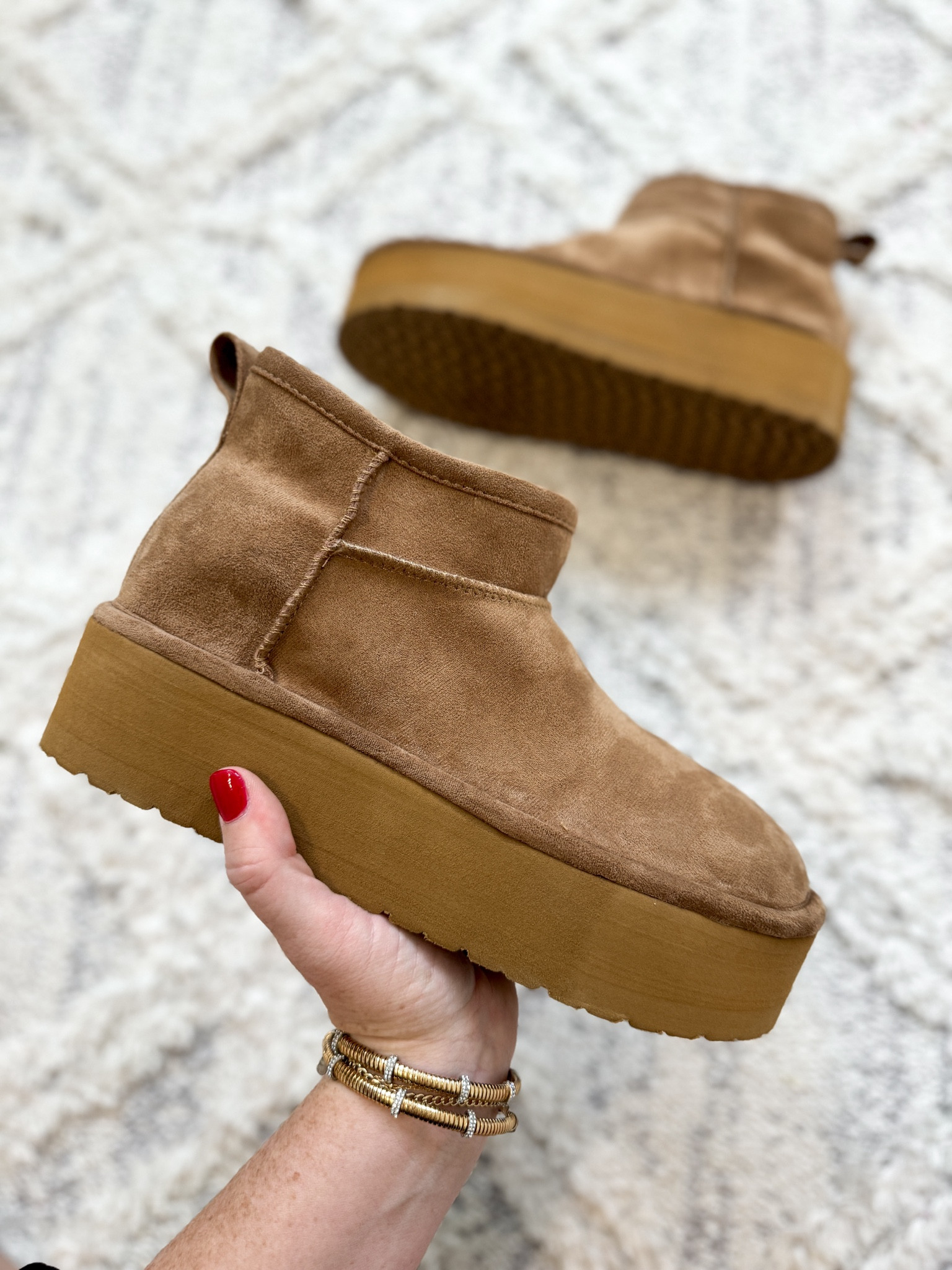 Walmart find, platform cozy bootie 

#LTKFindsUnder50 #LTKShoeCrush