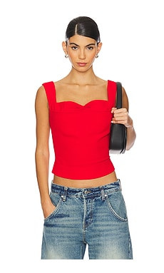 Miaou Imogene Corset in Red from Revolve.com | Revolve Clothing (Global)
