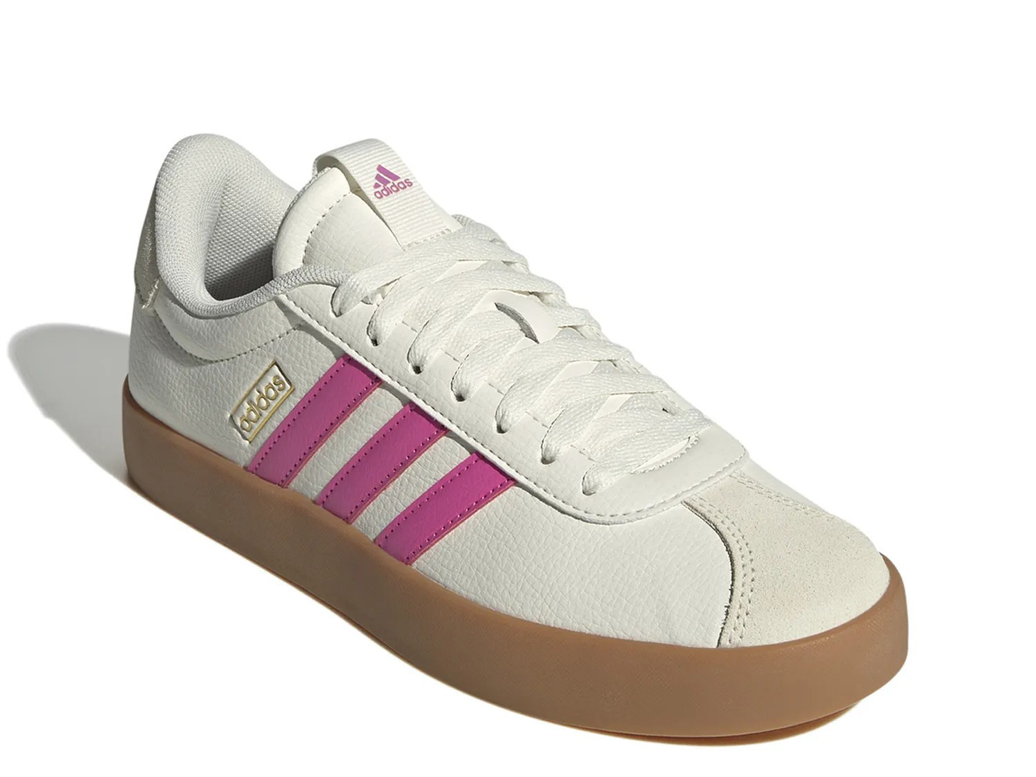 adidas VL Court 3.0 Sneaker 's | Women's | White/Pink | Size 7.5 | Sneakers | DSW