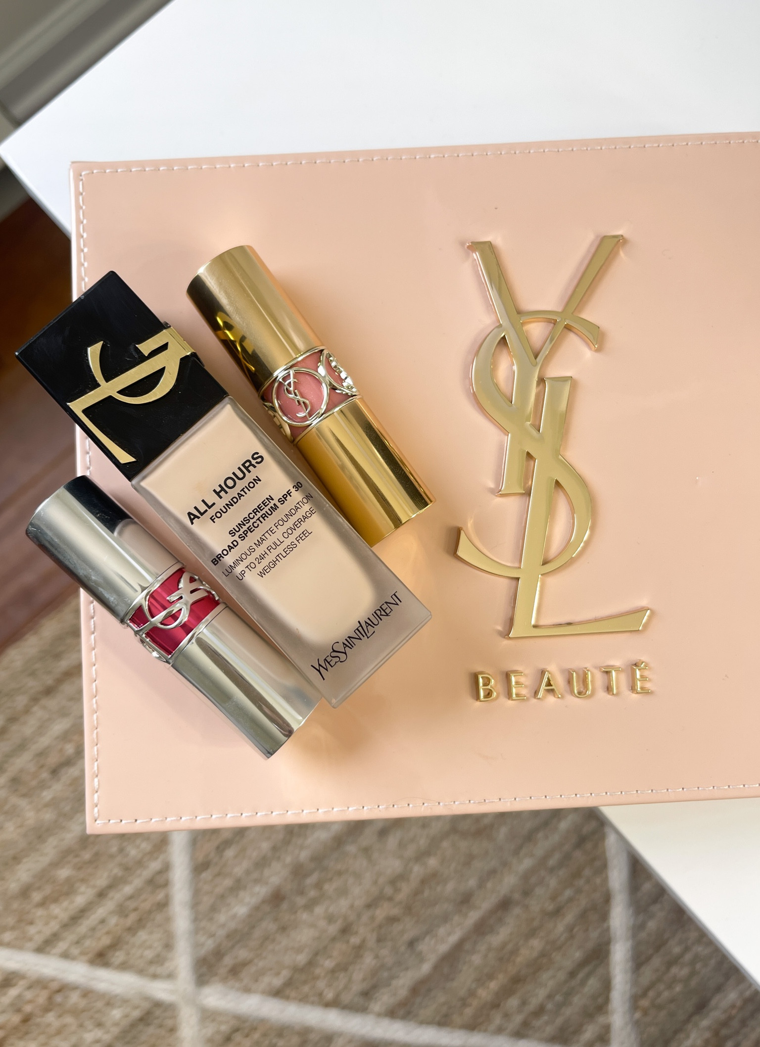 YSL Beauty is 25% off sitewide. I love the All Hours Foundation and their lipsticks/lip balms. My favorite shades are “09 Sheer Nude” in the Shine Lipstick Balm and shades “14 Scenic Brown” and “02 Healthy Glow Plumper” in the Candy Glaze Lipgloss Sticks. 

#LTKsalealert #LTKbeauty