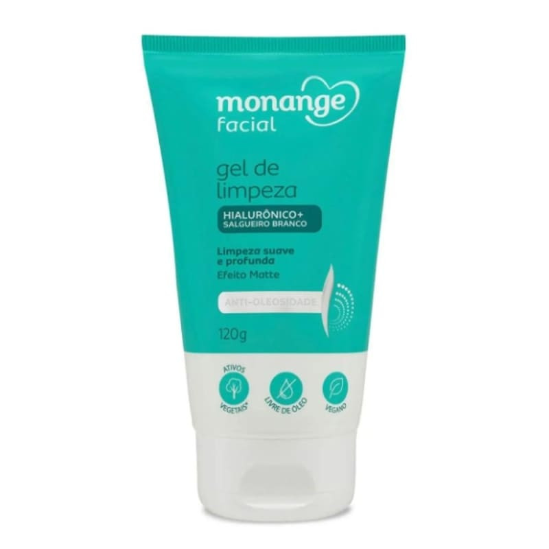 Gel de Limpeza Facial Anti-Oleosidade Monange 120g | Beleza Na Web (BR)