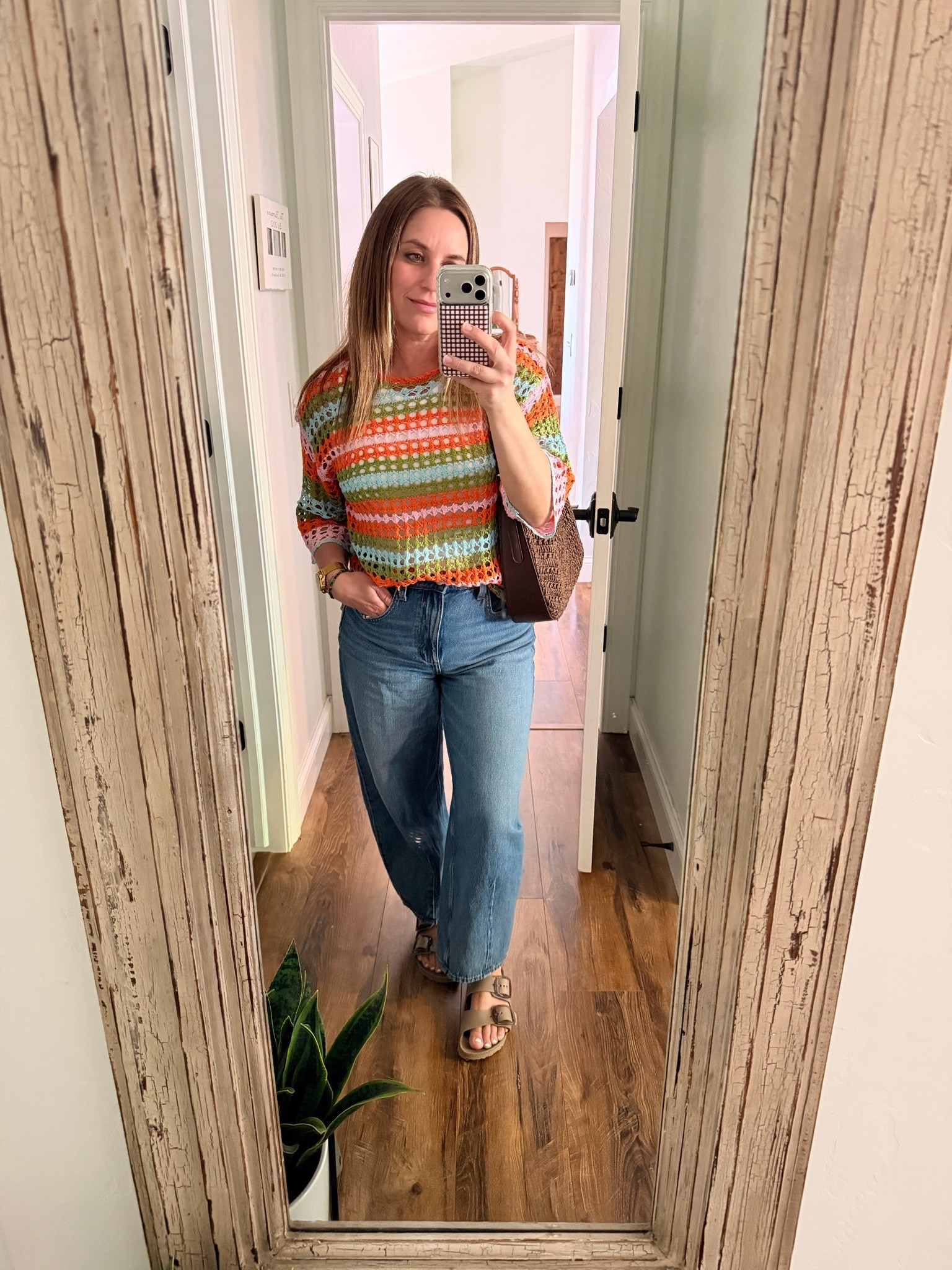 The cutest Amazon lightweight sweater that comes in 1 million colors and my favorite barrel jeans for a 5 foot three girly that are perfect for sandals! And of course, my favorite sandals. These Birkenstocks are worth every penny I’ve tried the cheaper version of these and there’s so much harder to walk in. I’m glad I splurged. ￼

#LTKOver40 #LTKootd