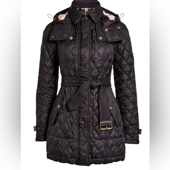 Burberry Black Finsbridge Quilted Trench Coat | Poshmark