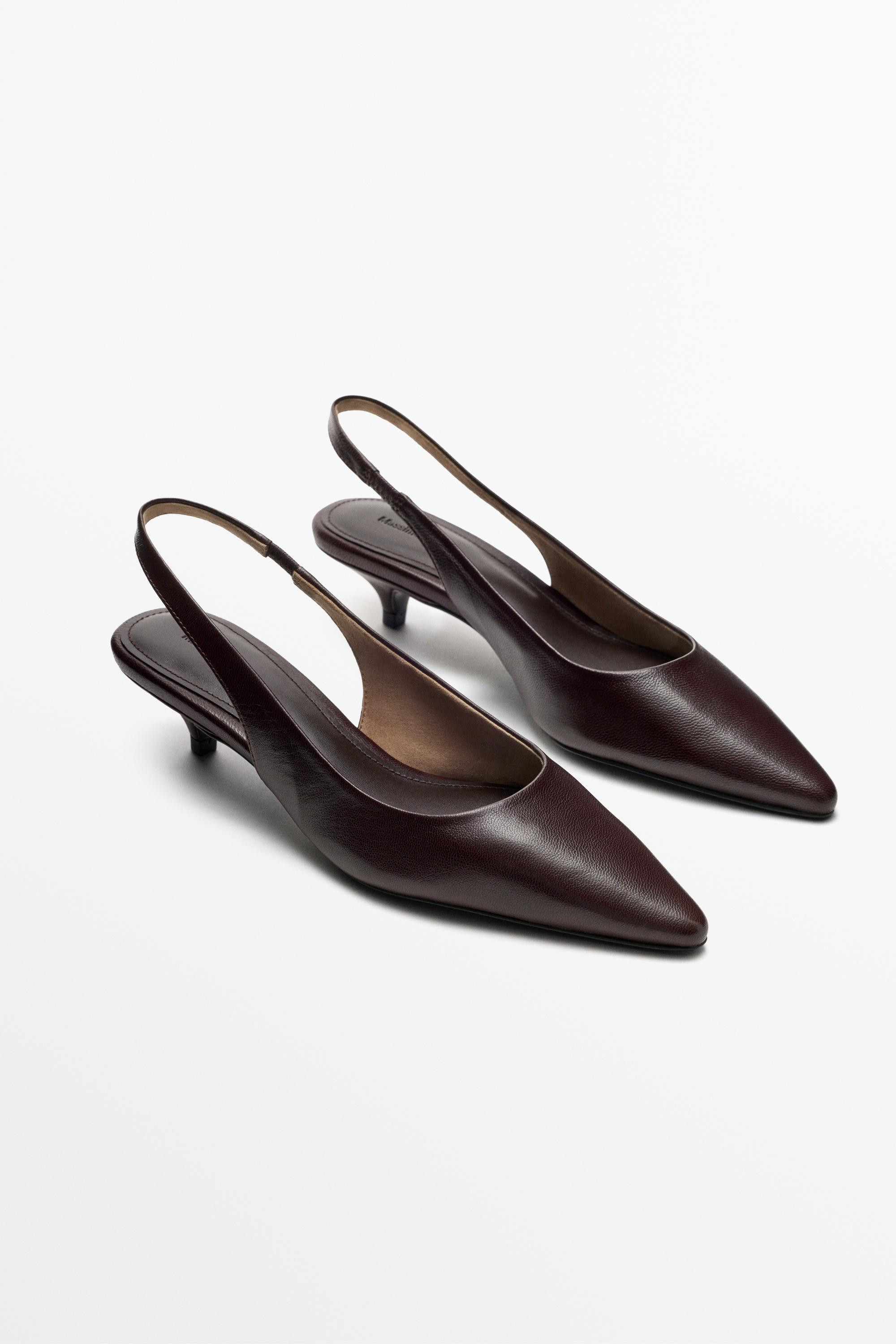Slingback heel shoe | Massimo Dutti US