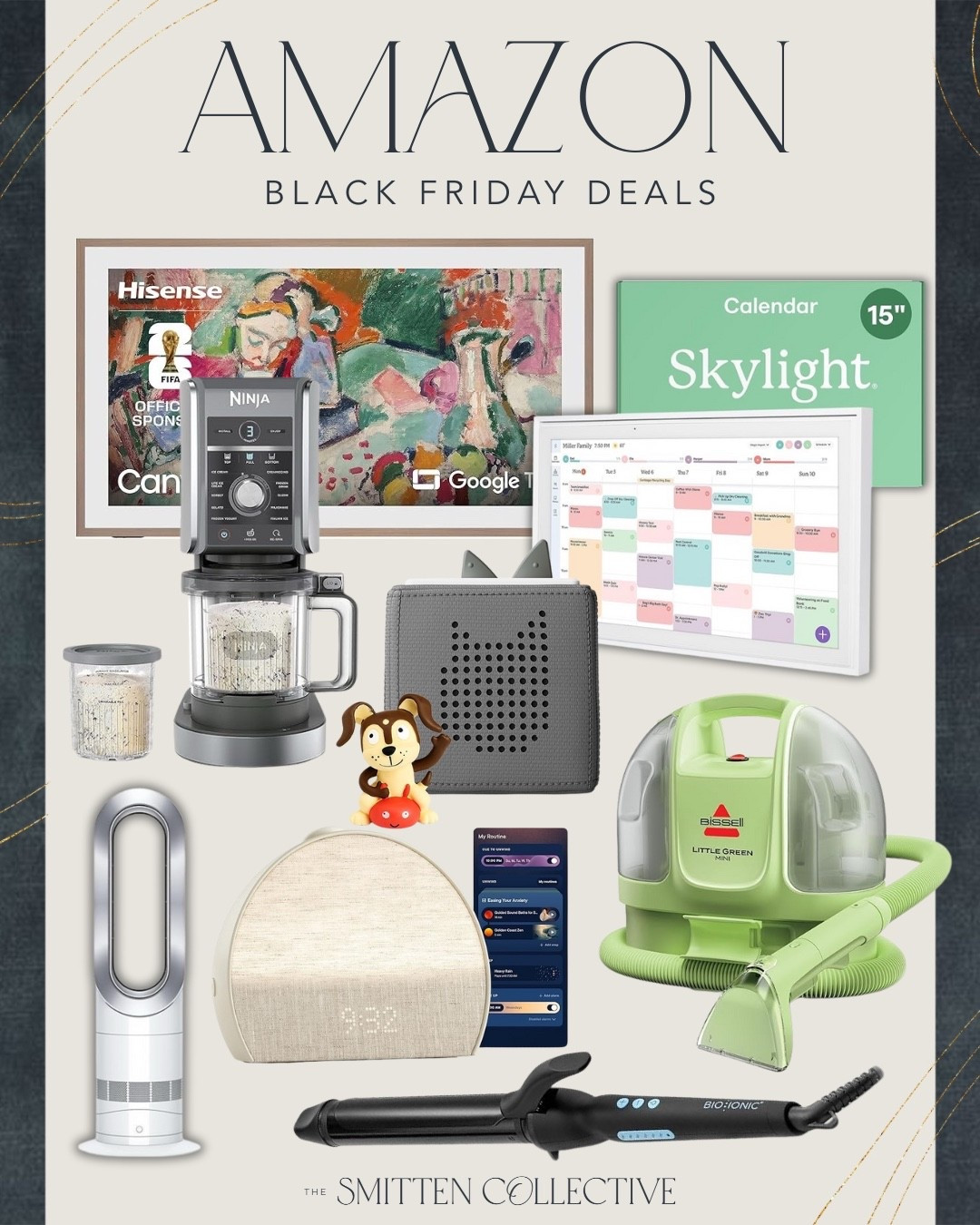 Amazon Black Friday deals are going on! Grab this skylight calendar, Tonie’s box, ninja creami, framed tv, alarm clock, carpet shampooer, and more all on sale!! 

Amazon, Amazon home, Amazon sale, Amazon Black Friday, Amazon deals, gift ideas, cyber Monday, Black Friday

#LTKCyberWeek #LTKHoliday #LTKSaleAlert