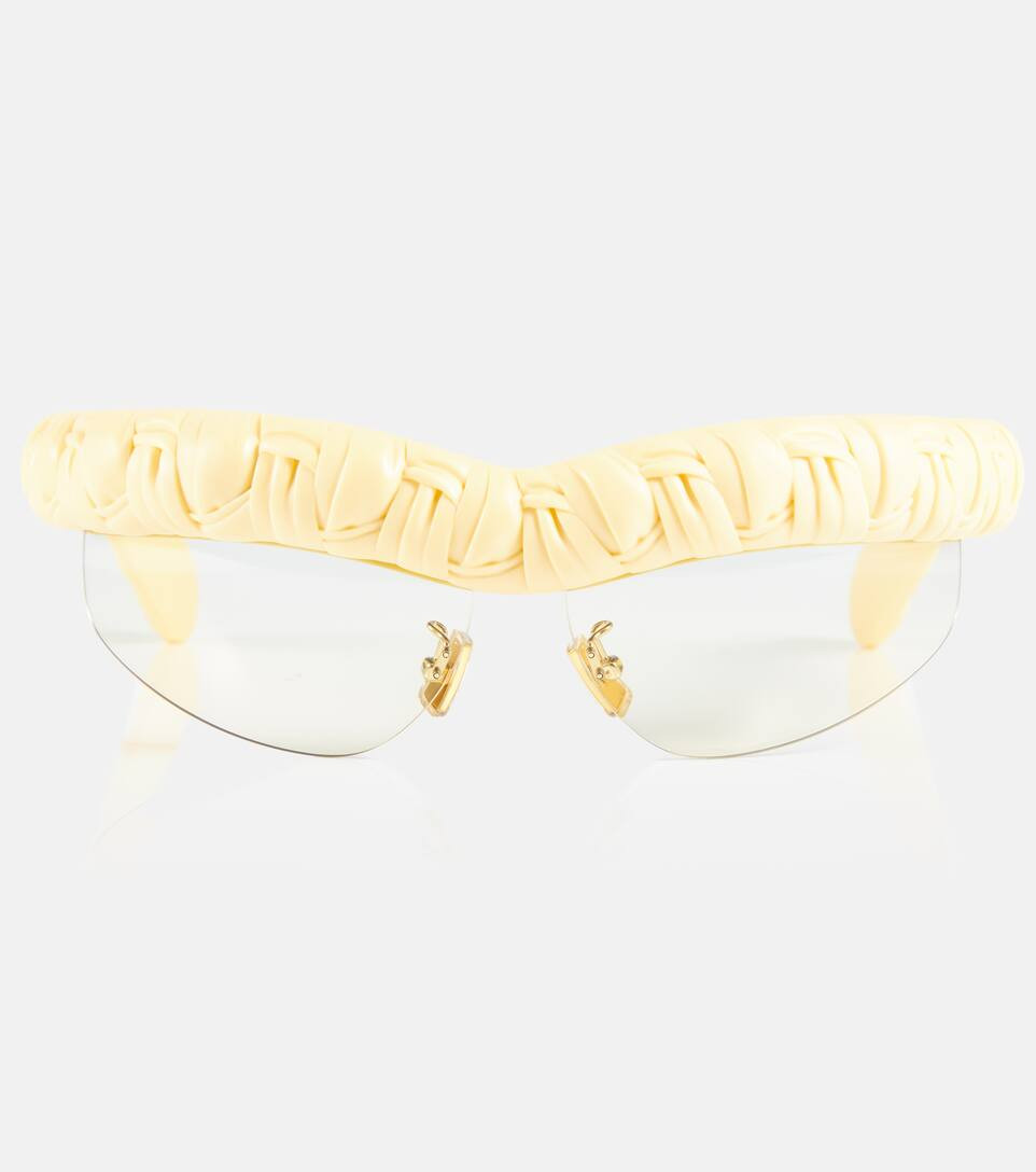 Pleat Wraparound oval sunglasses | Mytheresa (US/CA)