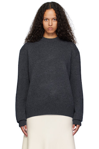 Gray Rafaela Padded Knit Sweater | SSENSE