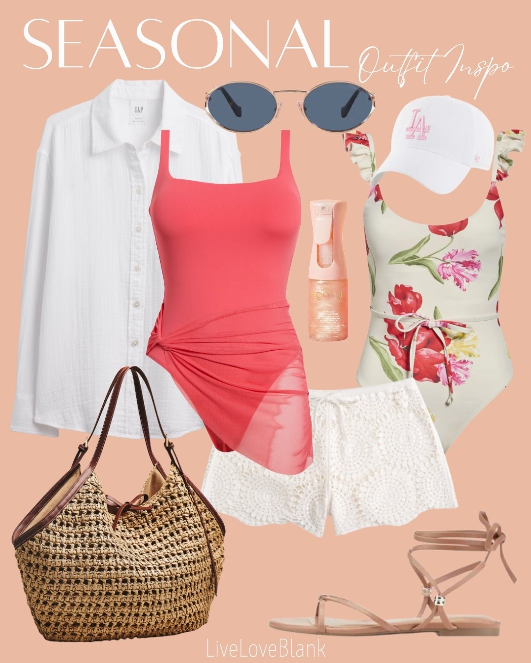 Vacation beach outfit ideas 
Pool day inspo
@abercrombie 
@nordstrom 
@Anthropologie

#LTKTravel #LTKSwim #LTKSeasonal